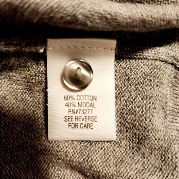 CROFT & BARROW Gray Cardigan Sweater Women's XL Plus Size Neutral Winter EUC - Picture 5 of 6